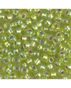 Miyuki Rocailles 6/0 1014 Silver Lined Chartreuse AB