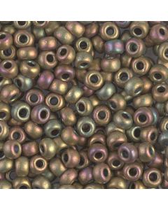 Miyuki Rocailles 6/0 2035 Matte Opaque Luster Bronze AB