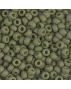 Miyuki Rocailles 6/0 2318 Matte Opaque Olive