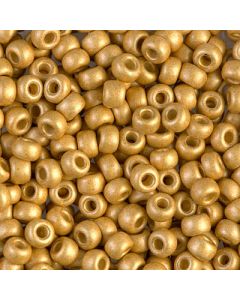 Miyuki Rocailles 6/0 4202F Matte Duracoat® Galvanized Gold