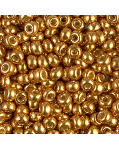 Miyuki Rocailles 6/0 4203 Duracoat® Galvanized Yellow Gold