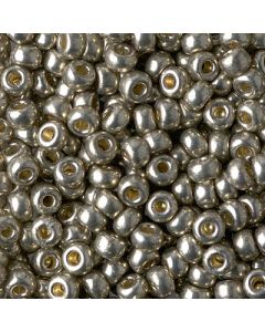 Miyuki Rocailles 6/0 4221 Duracoat® Galvanized Light Smoky Pewter