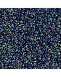 Miyuki Rocailles 6/0 4518 Opaque Cobalt Picasso