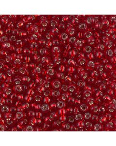 Miyuki Rocailles 8/0 0011 Silver Lined Ruby