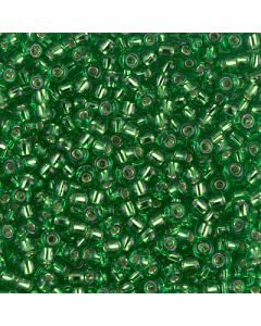 Miyuki Rocailles 8/0 0015 Silver Lined Light Green