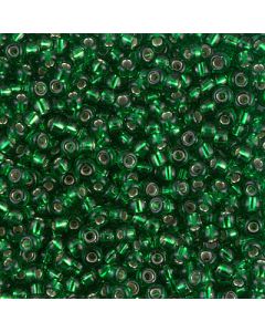 Miyuki Rocailles 8/0 0016 Silver Lined Green