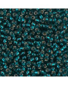 Miyuki Rocailles 8/0 0030 Silver Lined Dark Teal
