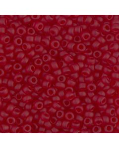 Miyuki Rocailles 8/0 0141F Matte Transparent Ruby