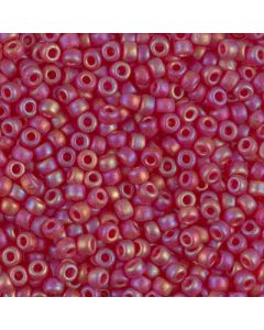 Miyuki Rocailles 8/0 0141FR Matte Transparent Ruby AB