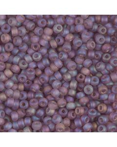Miyuki Rocailles 8/0 0142FR Matte Transparent Lilac AB