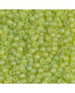 Miyuki Rocailles 8/0 0143FR Matte Transparent Peridot AB