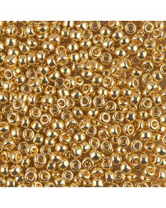 Miyuki Rocailles 8/0 0191 24kt Gold Plated