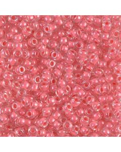 Miyuki Rocailles 8/0 0204 Coral Lined Crystal