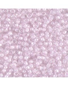 Miyuki Rocailles 8/0 0207 Pink Lined Crystal