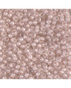 Miyuki Rocailles 8/0 0215 Blush Lined Crystal