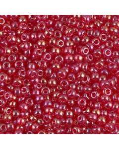 Miyuki Rocailles 8/0 0254D Transparent Dark Red AB