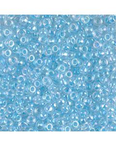Miyuki Rocailles 8/0 0269 Glacier Blue Lined Crystal AB