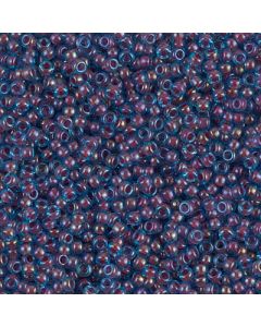 Miyuki Rocailles 8/0 0346 Magenta Lined Aqua Luster