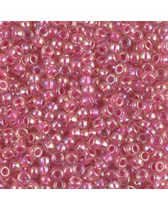 Miyuki Rocailles 8/0 0355 Hot Pink Lined Crystal AB