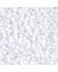 Miyuki Rocailles 8/0 0402F Matte Opaque White