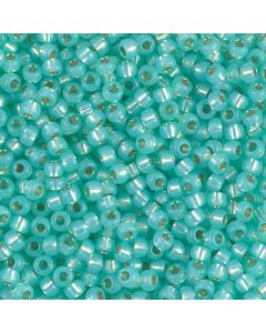 Miyuki Rocailles 8/0 0571 Opal Silver Lined Dyed Light Aqua