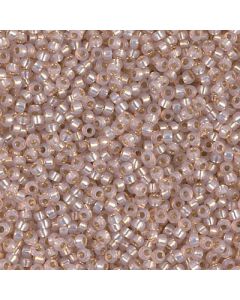 Miyuki Rocailles 8/0 0579 Blush Silver Lined Dyed Alabaster