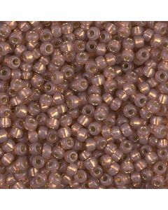 Miyuki Rocailles 8/0 0641 Dyed Rose Bronze Silver Lined Alabaster