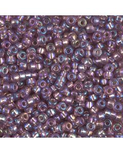 Miyuki Rocailles 8/0 1012 Silver Lined Smoke Amethyst AB