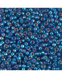 Miyuki Rocailles 8/0 1025 Silverlined Capri Blue AB
