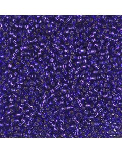 Miyuki Rocailles 8/0 1446 Dyed Silver Lined Red Violet