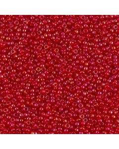 Miyuki Rocailles 8/0 2248 Inside Color Lined Red AB