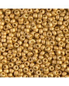 Miyuki Rocailles 8/0 4202F Matte Duracoat® Galvanized Gold