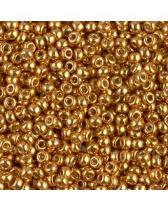 Miyuki Rocailles 8/0 4203 Duracoat® Galvanized Yellow Gold