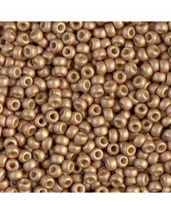 Miyuki Rocailles 8/0 4204F Matte Duracoat® Galvanized Champagne