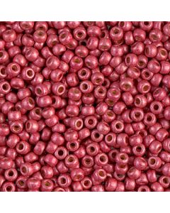 Miyuki Rocailles 8/0 4211F Matte Duracoat® Galvanized Light Cranberry