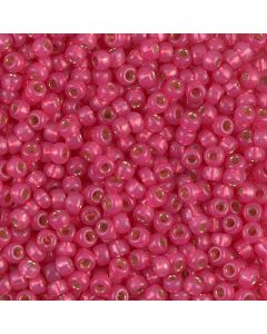 Miyuki Rocailles 8/0 4239 Duracoat® Dyed Semi-Matte Silver Lined Hibiscus