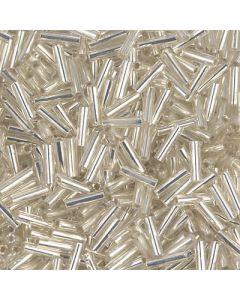 Miyuki Bugles 3mm 0001 Silver Lined Crystal