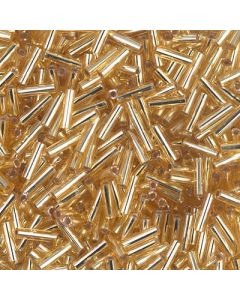 Miyuki Bugles 3mm 0003 Silver Lined Gold