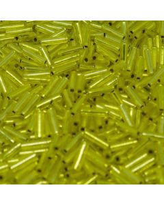 Miyuki Bugles 3mm 0006 Silver Lined Yellow
