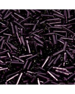Miyuki Bugles 3mm 0013 Silver Lined Dark Amethyst