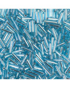 Miyuki Bugles 3mm 0018 Silver Lined Aqua