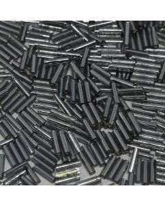 Miyuki Bugles 3mm 0021 Silver Lined Grey