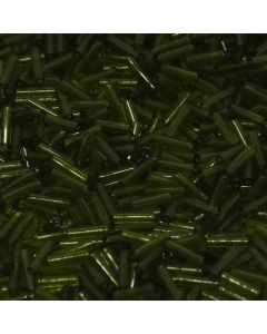 Miyuki Bugles 3mm 0158 Transparent Olive