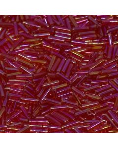 Miyuki Bugles 3mm 0254 Transparent Strawberry AB