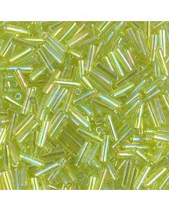 Miyuki Bugles 3mm 0258 Transparent Peridot AB