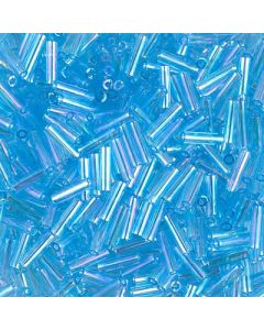 Miyuki Bugles 3mm 0260 Transparent Blue Sea AB