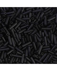 Miyuki Bugles 3mm 0401F Matte Opaque Black