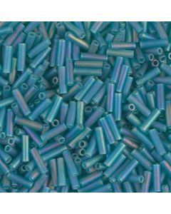 Miyuki Bugles 3mm 2405FR Matte Transparent Teal AB