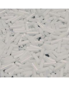 Miyuki Bugles 6mm 0402FR Matte Opaque White AB