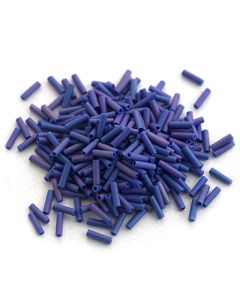 Miyuki Bugles 6mm 0414FR Matte Opaque Cobalt AB